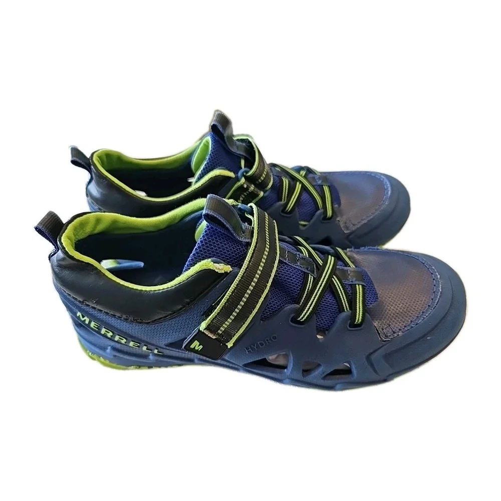 Unisex Youth Merrell Hydro water sneakers shoes Blue/ Green trim SZ 4M